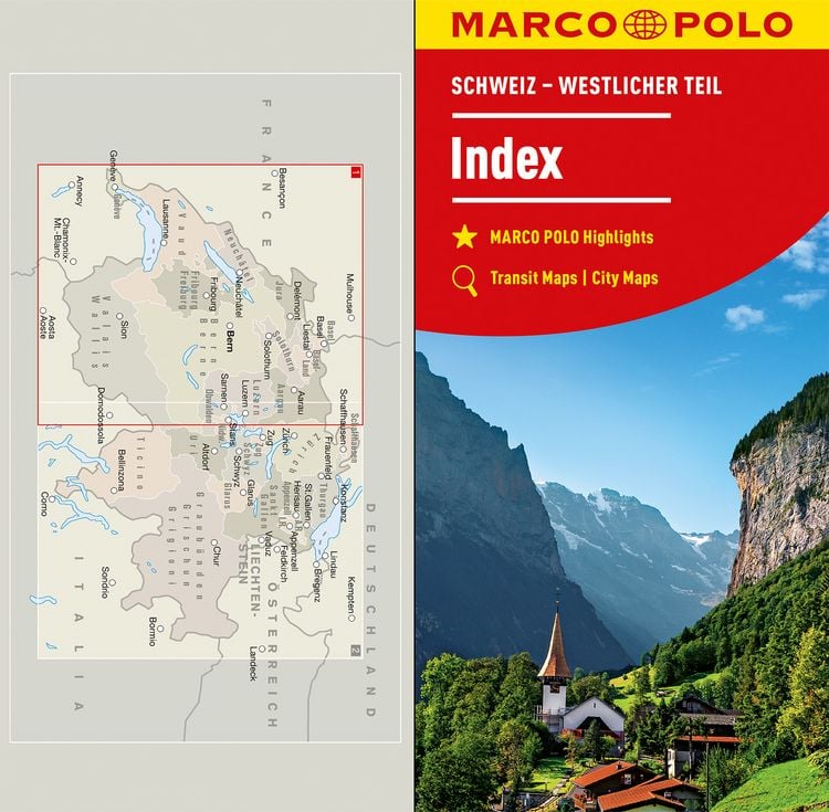 Produktbild: MARCO POLO Regionalkarte Schweiz 01 - westlicher Teil 1:200.000
