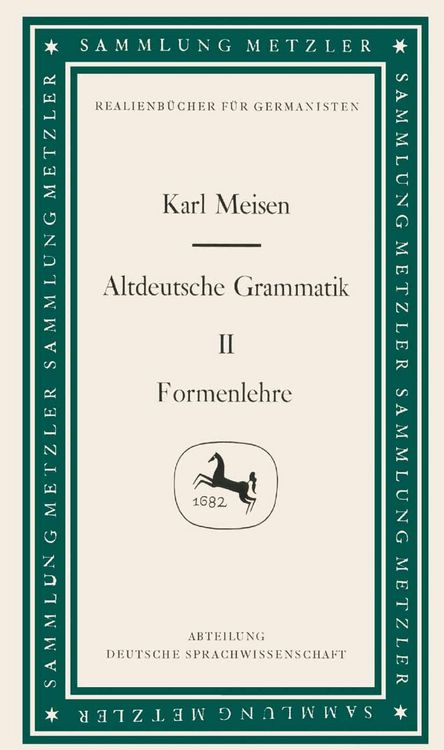 Produktbild: Altdeutsche Grammatik II Formenlehre