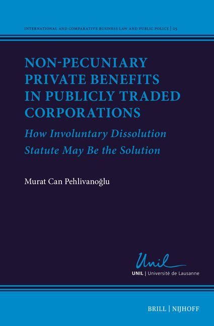 Produktbild: Non-Pecuniary Private Benefits in Publicly Traded Corporations