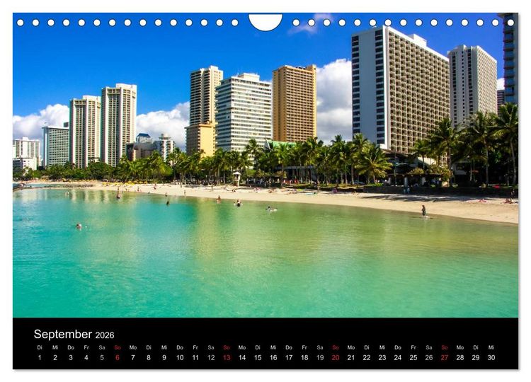 Produktbild: Colors of HAWAII (Wandkalender 2026 DIN A4 quer), CALVENDO Monatskalender