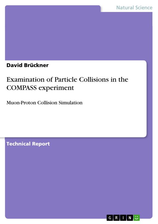 Produktbild: Examination of Particle Collisions in the COMPASS experiment
