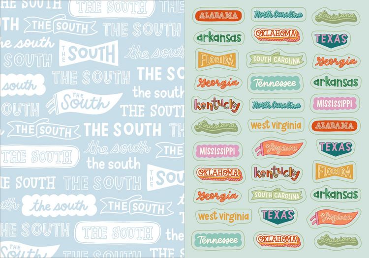 Produktbild: I Love the South Sticker Book