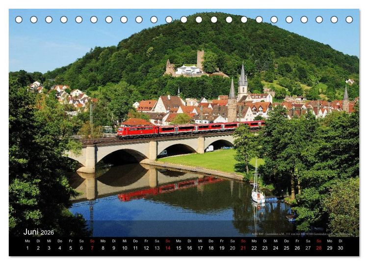 Produktbild: Eisenbahn in Mitteldeutschland (Tischkalender 2026 DIN A5 quer), CALVENDO Monatskalender