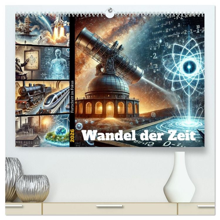 Produktbild: Fortschritt im Fokus - Wandel der Zeit (hochwertiger Premium Wandkalender 2026 DIN A2 quer), Kunstdruck in Hochglanz