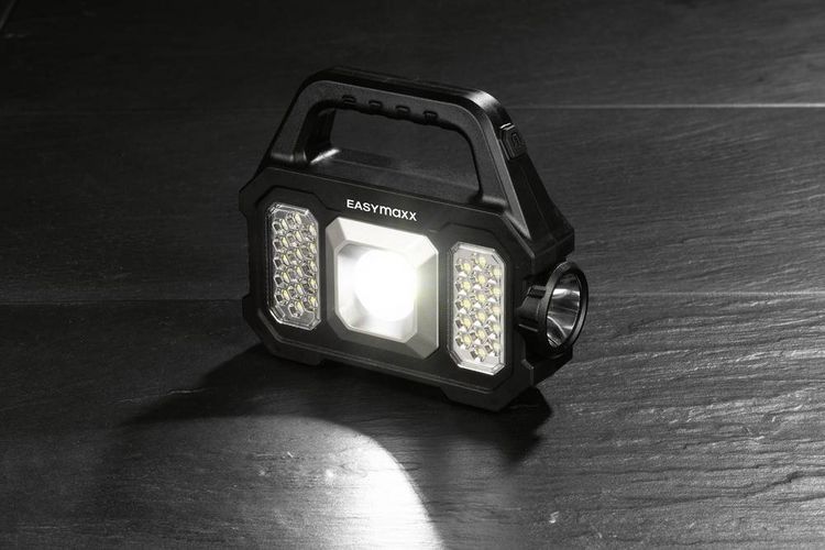 Produktbild: Easymaxx 12899 LED, COB LED Arbeitsleuchte akkubetrieben, solarbetrieben