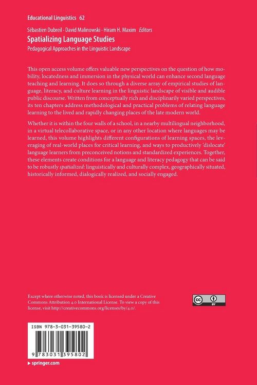 Produktbild: Spatializing Language Studies