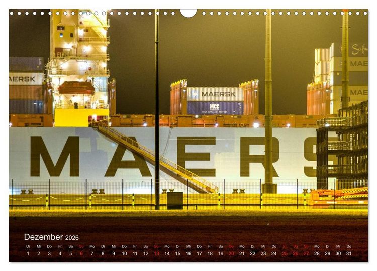 Produktbild: Impressionen vom JadeWeserPort (Wandkalender 2026 DIN A3 quer), CALVENDO Monatskalender