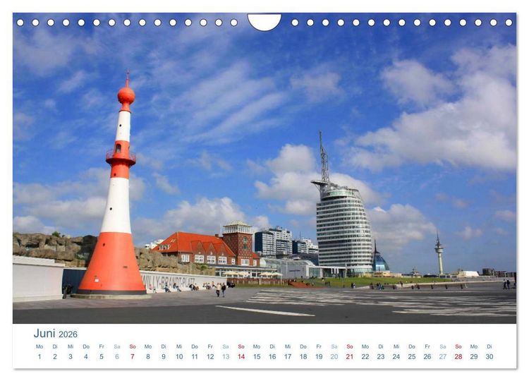 Produktbild: Bremerhaven 2026. Impressionen aus den Havenwelten (Wandkalender 2026 DIN A4 quer), CALVENDO Monatskalender