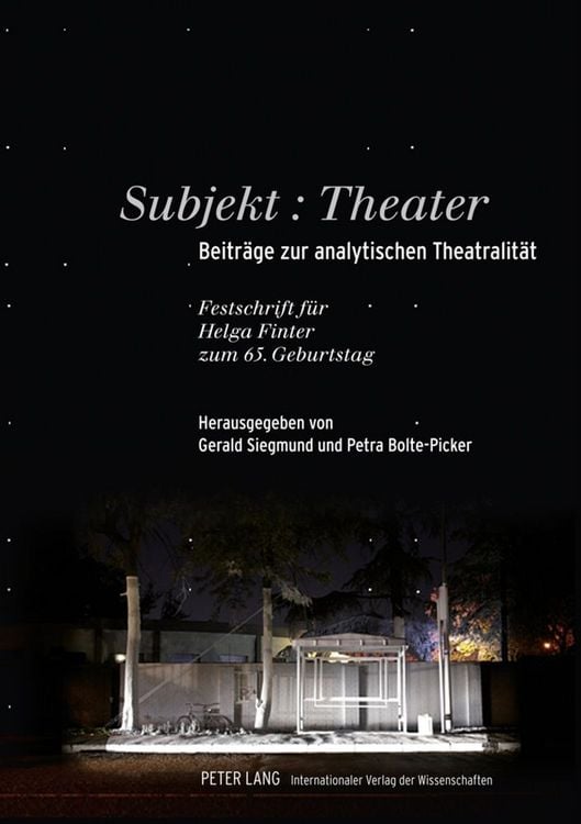 Produktbild: Subjekt: Theater