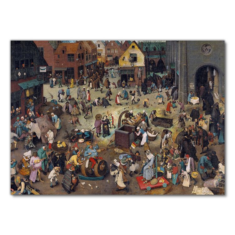 Produktbild: Lais Puzzle Pieter Bruegel d. &Auml;. - Serie der bilderbogenartigen Gem&auml;lde, Streit des Karnevals mit der Fastenzeit 1000 Teile