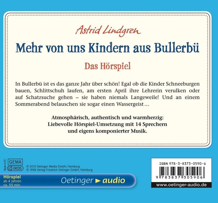Produktbild: Wir Kinder aus Bullerb&uuml; 2. Mehr von uns Kindern aus Bullerb&uuml;