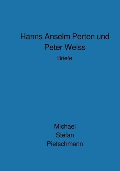 Produktbild: Hanns Anselm Perten und Peter Weiss