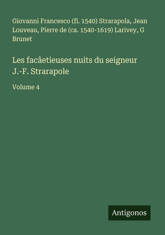 Produktbild: Les fac&acirc;etieuses nuits du seigneur J.-F. Strarapole