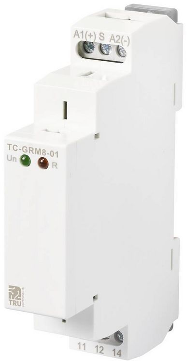 Produktbild: TRU COMPONENTS TC-GRM8-01 Schaltrelais Hutschiene 16A 1St.