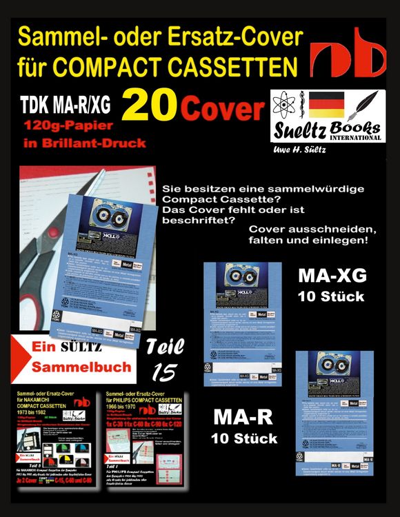 Produktbild: Sammel- oder Ersatz-Cover f&uuml;r TDK MA-R/XG COMPACT CASSETTEN