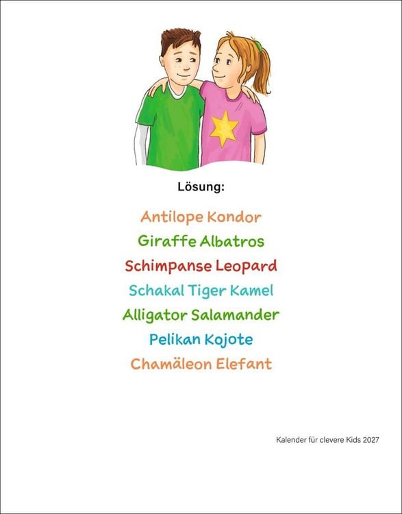 Produktbild: Kalender f&uuml;r clevere Kids Tagesabrei&szlig;kalender 2027