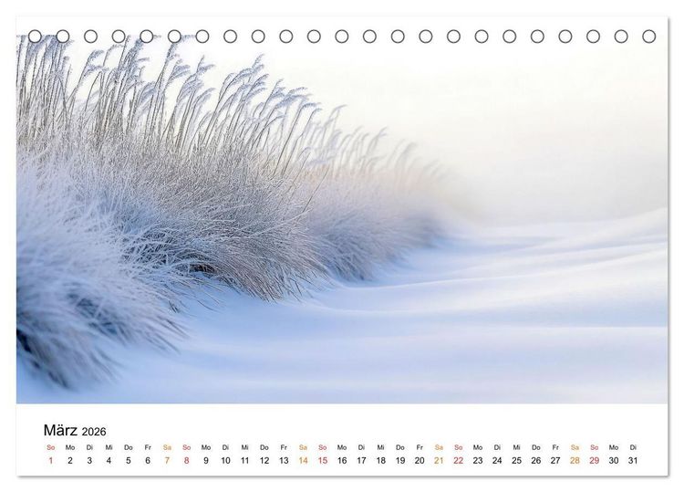 Produktbild: Winterzauber - Nordwind und Schneegest&ouml;ber (Tischkalender 2026 DIN A5 quer), CALVENDO Monatskalender