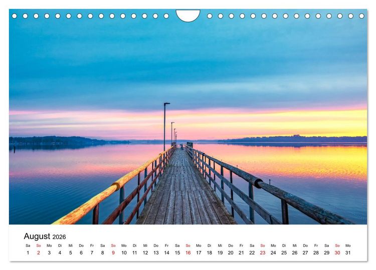 Produktbild: Traumhafter Chiemsee - eine kalendarische Reise (Wandkalender 2026 DIN A4 quer), CALVENDO Monatskalender