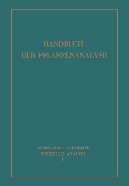 Produktbild: Spezielle Analyse