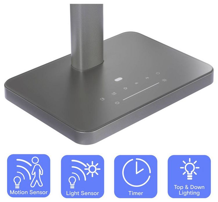Produktbild: Sygonix SY-6901266 LED-Schreibtischleuchte LED LED 18W Schwarz