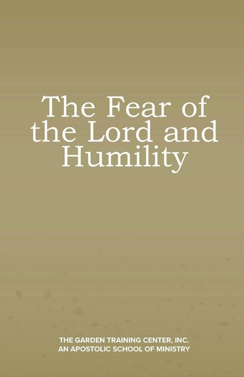 Produktbild: The Fear of the Lord and Humility