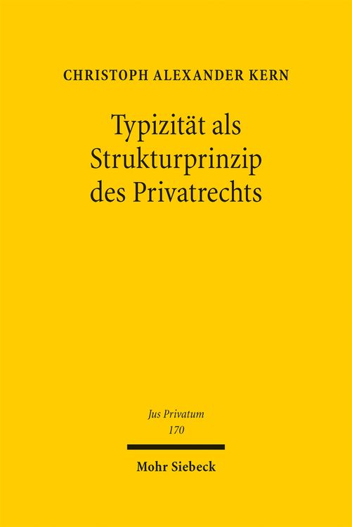Produktbild: Typizit&auml;t als Strukturprinzip des Privatrechts