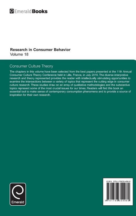 Produktbild: Consumer Culture Theory