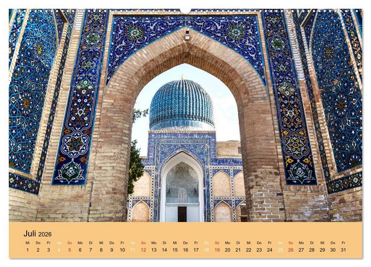 Produktbild: Uzbekistan - m&auml;rchenhafte Seidenstra&szlig;e (Wandkalender 2026 DIN A2 quer), CALVENDO Monatskalender