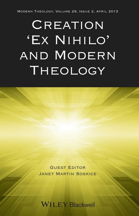 Produktbild: Creation "Ex Nihilo" and Modern Theology