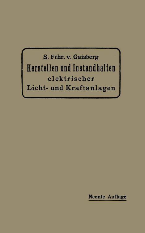 Produktbild: Herstellen und Instandhalten Elektrischer Licht- und Kraftanlagen