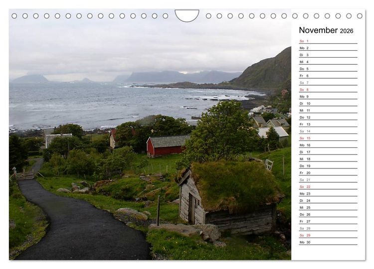 Produktbild: Norwegen und seine Sch&ouml;nheiten 2026 (Wandkalender 2026 DIN A4 quer), CALVENDO Monatskalender