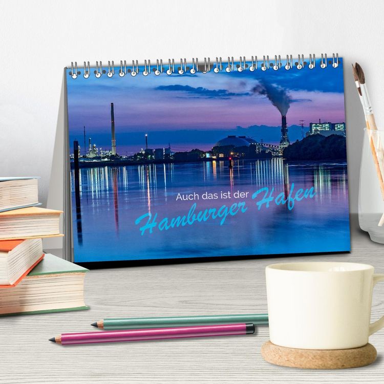 Produktbild: Auch das ist der Hamburger Hafen (Tischkalender 2026 DIN A5 quer), CALVENDO Monatskalender