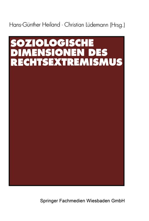 Produktbild: Soziologische Dimensionen des Rechtsextremismus