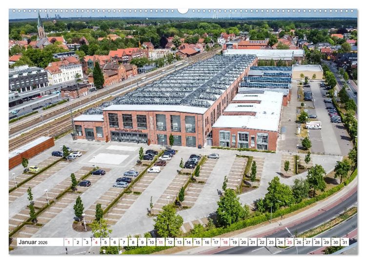 Produktbild: LINGEN an der Ems (Wandkalender 2026 DIN A2 quer), CALVENDO Monatskalender