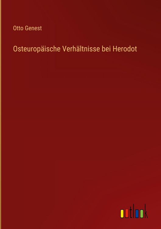 Produktbild: Osteurop&auml;ische Verh&auml;ltnisse bei Herodot
