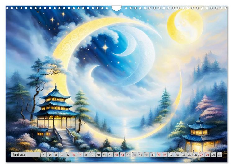 Produktbild: Mondsichelzauber Eine Reise durch die Natur (Wandkalender 2026 DIN A3 quer), CALVENDO Monatskalender