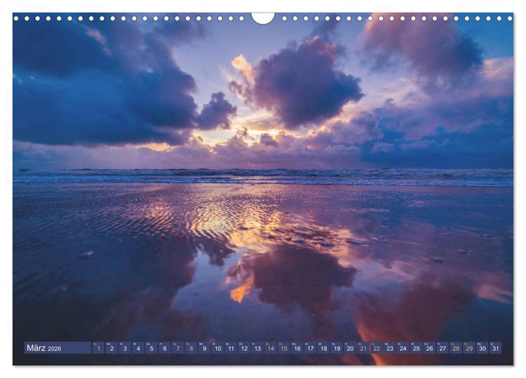 Produktbild: Jutland - D&auml;nemarks Nordseek&uuml;ste (Wandkalender 2026 DIN A3 quer), CALVENDO Monatskalender