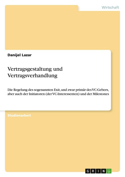 Produktbild: Vertragsgestaltung und Vertragsverhandlung