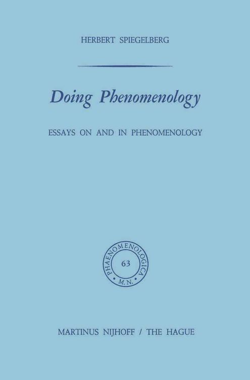 Produktbild: Doing Phenomenology