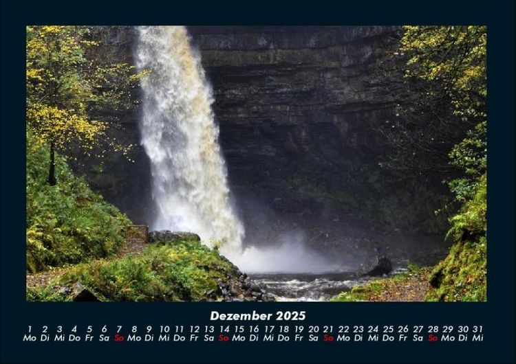 Produktbild: Wasserf&auml;lle 2025 Fotokalender DIN A4