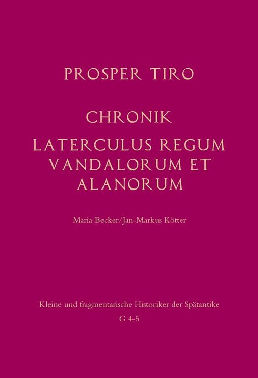 Produktbild: Chronik - Laterculus regum Vandalorum et Alanorum
