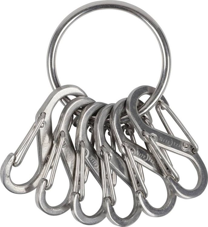 Produktbild: NITE Ize Schl&uuml;sselring NI-KRGS-11-R3 KeyRing 6 S-Biner Silber 1St.