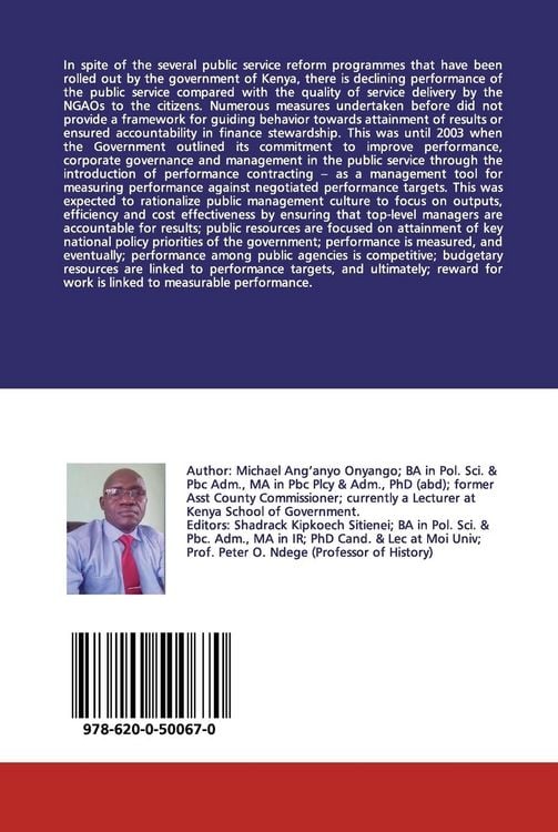 Produktbild: Performance contracting and service delivery