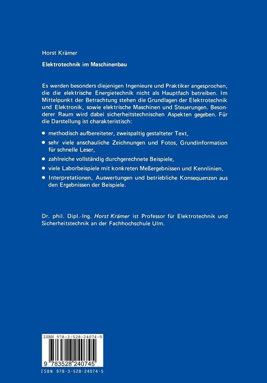 Produktbild: Elektrotechnik im Maschinenbau