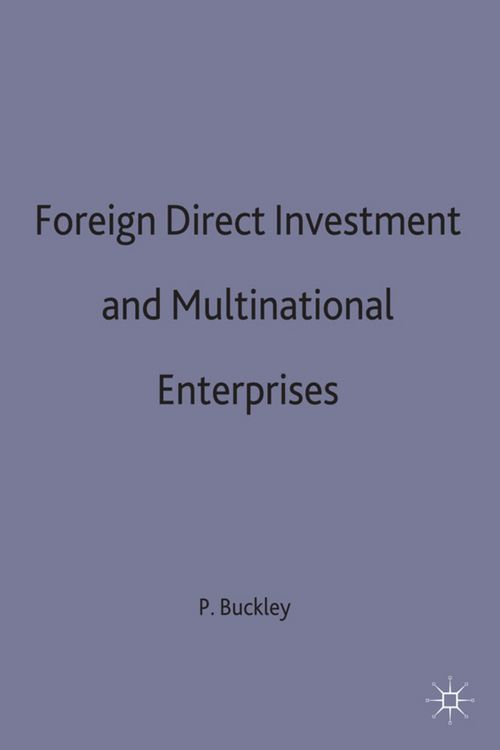 Produktbild: Foreign Direct Investment and Multinational Enterprises