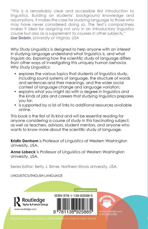 Produktbild: Why Study Linguistics