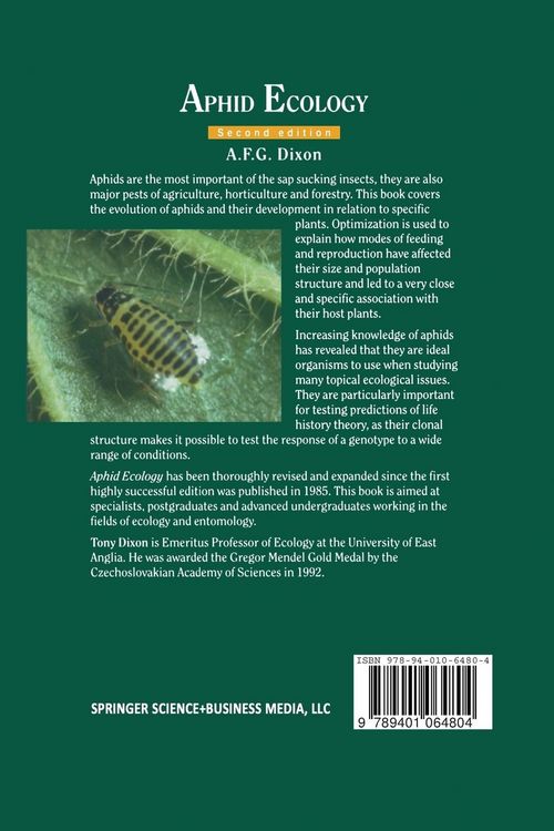 Produktbild: Aphid Ecology An optimization approach