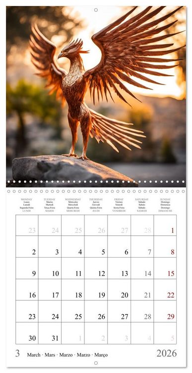 Produktbild: AI heroes, gods and creatures of Greek mythology (Wall Calendar 2026 12 &times; 12 Inch) CALVENDO 12 Month Wall Calendar
