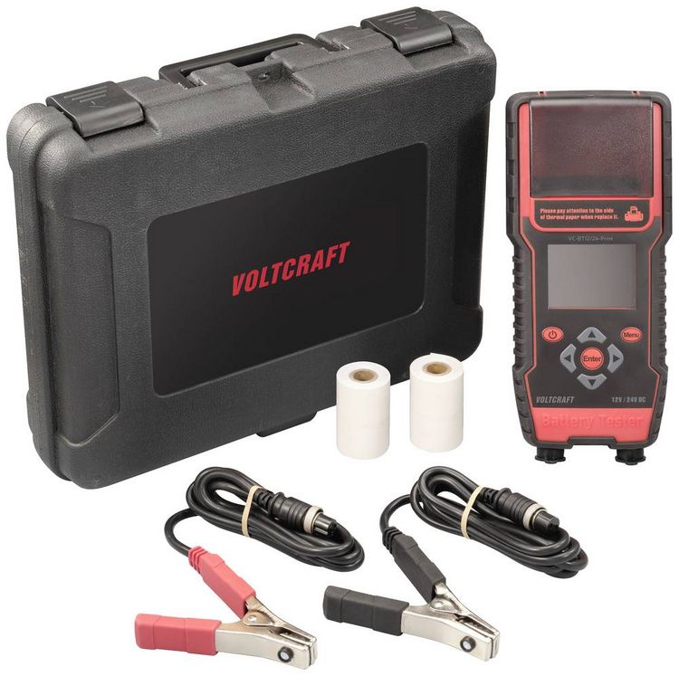 Produktbild: VOLTCRAFT VC-BT12/24-Print Kfz-Batterietester 12 V, 24 V Batteriepr&uuml;fung 24.3 mm x 11 mm x 5.9 mm