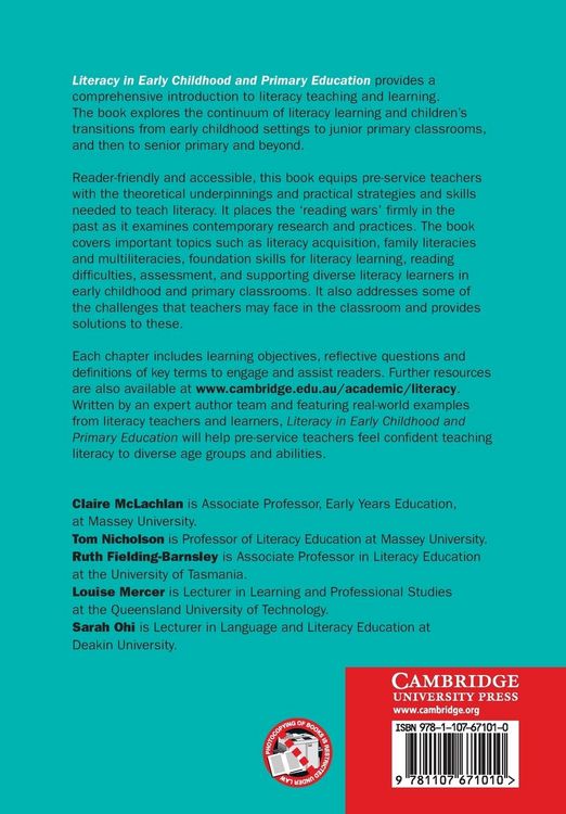 Produktbild: Literacy in Early Childhood and Primary Education